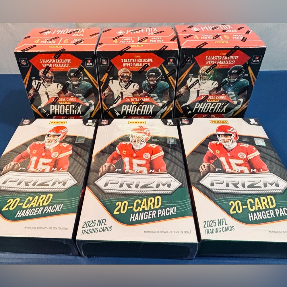Panini Prizm 2025 Hanger Packs & Phoenix Blaster Boxes - Green/Red/Black